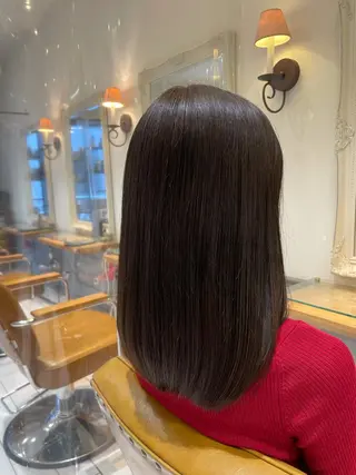 ロング カラー 鈴木弥月/大人ボブ× 透明感カラーのヘアスタイル