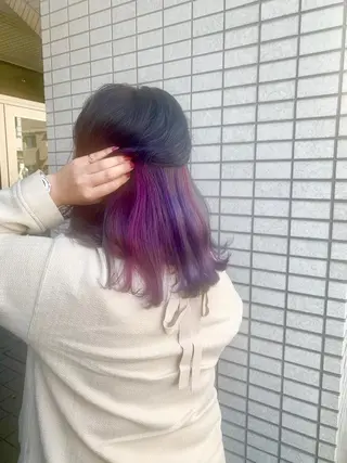 ミディアム カラー クバガワ シュンのヘアスタイル