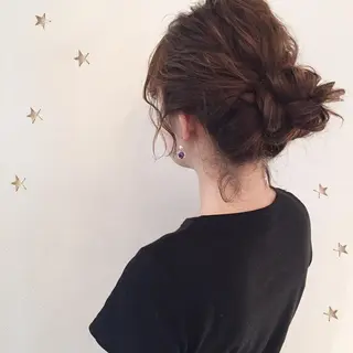 ロング ヘアアレンジ 市川 千夏のヘアスタイル