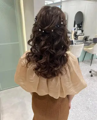 ヘアアレンジ ヘアセット/レイヤー 赤み消し/はるかのヘアスタイル