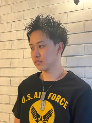 ショート パーマ メンズ ✂︎メンズ特化船橋 パーマ優希のヘアスタイル