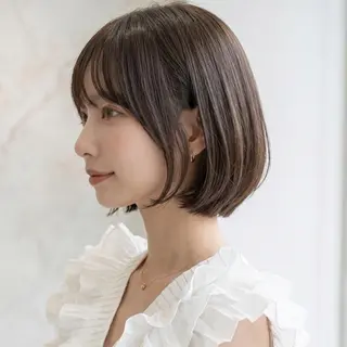 ショート 庭木華瑠🐾ボブ🧡 透明感カラー✨のヘアスタイル