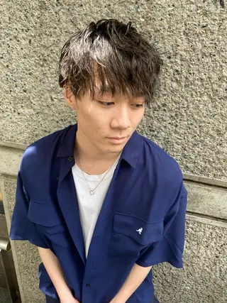 ショート カラー パーマ ヘアアレンジ メンズ ちこ .のヘアスタイル