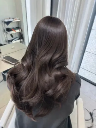 ロング のり🐼顔まわり/ 韓国/レイヤーカットのヘアスタイル