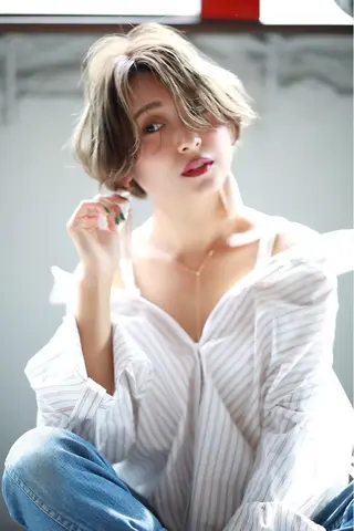 ミディアム 🧊透明感カラー🧊 takuma🧊のヘアスタイル