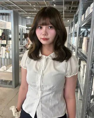 ミディアム カラー ダブルカラー/レイヤ ーカット 🤍ゆきなのヘアスタイル