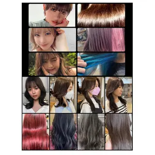 ミディアム カラー 髪質改善×韓国ヘア 透け感カラーやまたつのヘアスタイル
