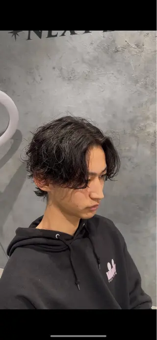 パーマ メンズ メンズヘア カット、パーマ特化のヘアスタイル