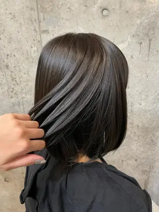 ミディアム カラー 前髪似合わせ | yukaのヘアスタイル