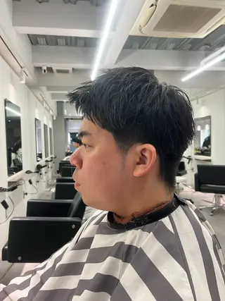 メンズ ダル 理佳レベッカのヘアスタイル
