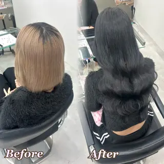 ヘアメ🎀ハイトーン 🩵エクステ🪄しほのヘアスタイル