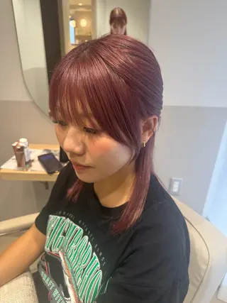 ミディアム カラー ✨インナーカラー/ ✨ボブ/高梨☁️のヘアスタイル