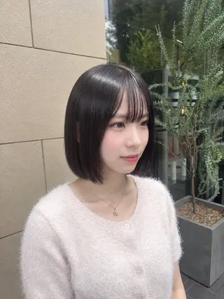 ミディアム ハイトーン/透明感 カイリ💕🫧のヘアスタイル