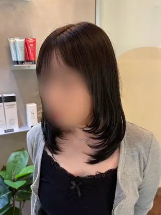 ミディアム カラー Ayano🎀 レイヤー×透明感🎀のヘアスタイル