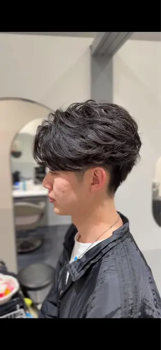 ショート 半個室　メンズパーマ 多田崚馬　メンズ特化のヘアスタイル