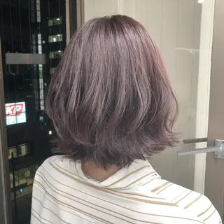 ショート カラー パーマ ヘアアレンジ メンズ キッズ ネイル マツエク・マツパ 上品＆韓国風 🥀海心🥀のヘアスタイル
