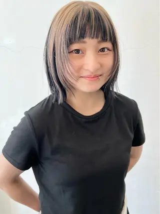 ミディアム カラー HARU//原宿🤍 リピート率NO.1のヘアスタイル