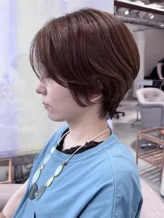 ショート 白髪ぼかし×ショート 稲垣 圭祐のヘアスタイル
