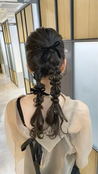 ロング ヘアアレンジ Hatanaka Airiのヘアスタイル
