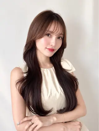 ロング 🧡くびれヘア/前髪 顔周り🧡久原結衣のヘアスタイル