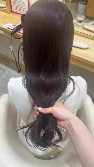 ロング 盛れる透明感カラー ♡ayana♡のヘアスタイル