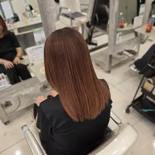 ロング カラー パーマ 髪質改善 カミムラのヘアスタイル