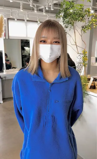 ミディアム カラー 手塚 亮汰のヘアスタイル