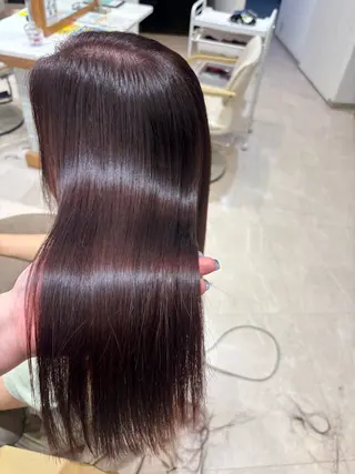 セミロング 暖色カラー/ブリーチ 櫻井　華のヘアスタイル