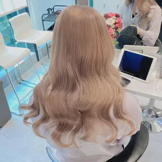ロング カラー ヘアアレンジ メンズ キッズ マツエク・マツパ ブリーチの髪様 MASATOのヘアスタイル
