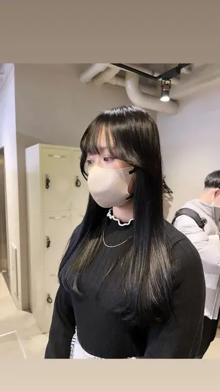 ロング カラー パーマ ヘアアレンジ メンズ 上品＆韓国風 🥀海心🥀のヘアスタイル