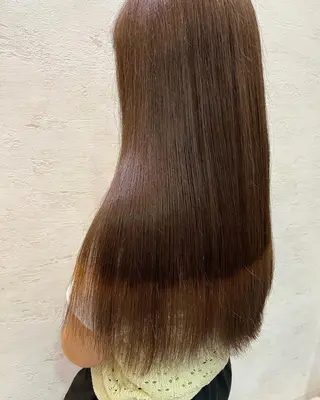 ロング カラー 髪質改善カラー /レイヤーカットのヘアスタイル