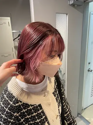 ロング カラー 抜け感レイヤー︴ ニュアンスカラーのヘアスタイル
