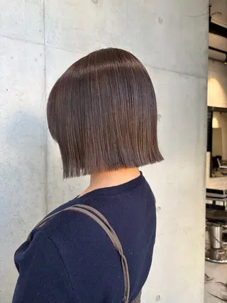ショート カラー ヘアアレンジ ボブ艶モテカラー🫧 カリンのヘアスタイル