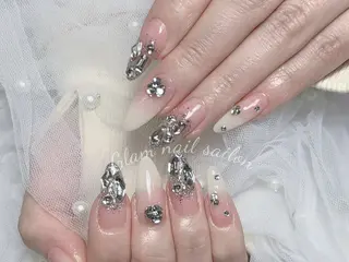 ネイル エツメ💅 長さ出し🎀デザインのネイルデザイン