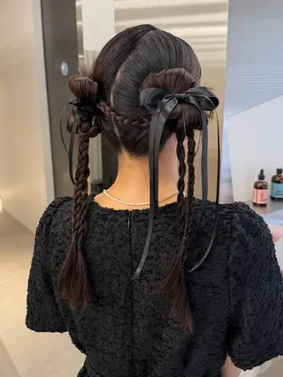 ロング ヘアアレンジ MIES amane(アマネ)のヘアスタイル