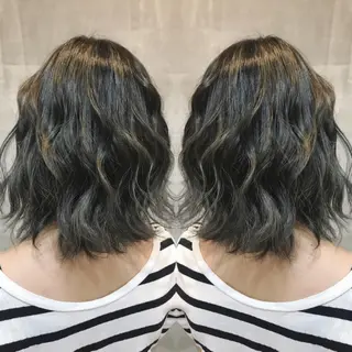 ミディアム カラー 重政 和樹のヘアスタイル