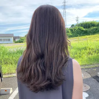 ロング カラー 谷川 穂のヘアスタイル