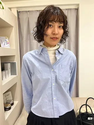 ショート パーマ 松村 澪里のヘアスタイル