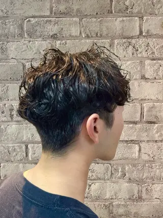 ショート パーマ メンズ Men's特化 ✂️ 垢抜けヘア/宮澤蓮のヘアスタイル
