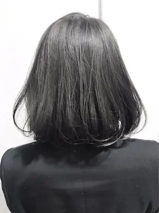 ミディアム カラー ヘアアレンジ ミニボブ/ブリーチ 🌈MISATOのヘアスタイル
