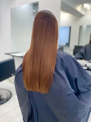 ロング カラー レイヤーカット 赤み消し　店長/大和のヘアスタイル