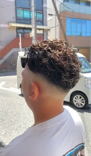 パーマ メンズ 曲がる縮毛矯正🌀 篠崎蓮　金沢文庫のヘアスタイル