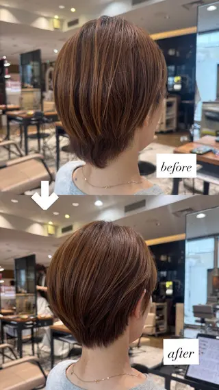 ショート 大内 杏珈のヘアスタイル