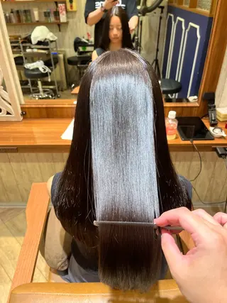 ロング 宇都宮市ブリーチ/ 縮毛矯正専門Albaのヘアスタイル