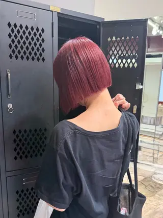 ショート カラー ハイトーン色落ち綺麗 /ボブ/ナカツヒカルのヘアスタイル