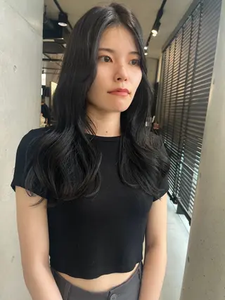 ロング カラー パーマ ヘアアレンジ 透明感カラー✂︎ /縮毛矯正/YUKAのヘアスタイル