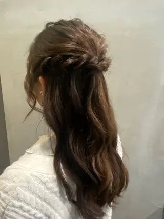 ロング ヘアアレンジ yui/パーマ/ メンズカットのヘアスタイル
