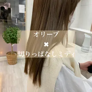 ミディアム 韓国風/髪質改善/ ナガヤアキラのヘアスタイル