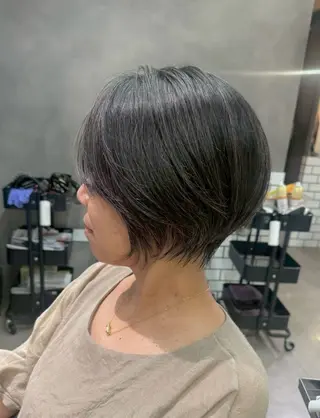ショート ショート/レイヤー/ ヘアセットのヘアスタイル