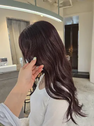 ロング 柏Wcolor/UC HIBORINAMIのヘアスタイル